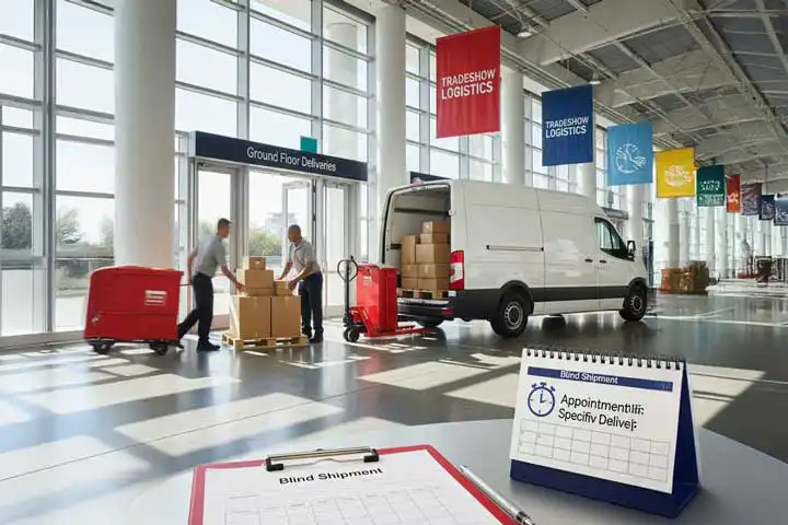 Logistics specialist handling freight